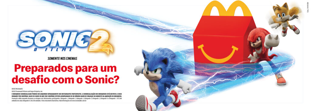 Personagens de “Sonic 2 - O Filme” chegam ao McLanche Feliz em nova  campanha - Fala São João