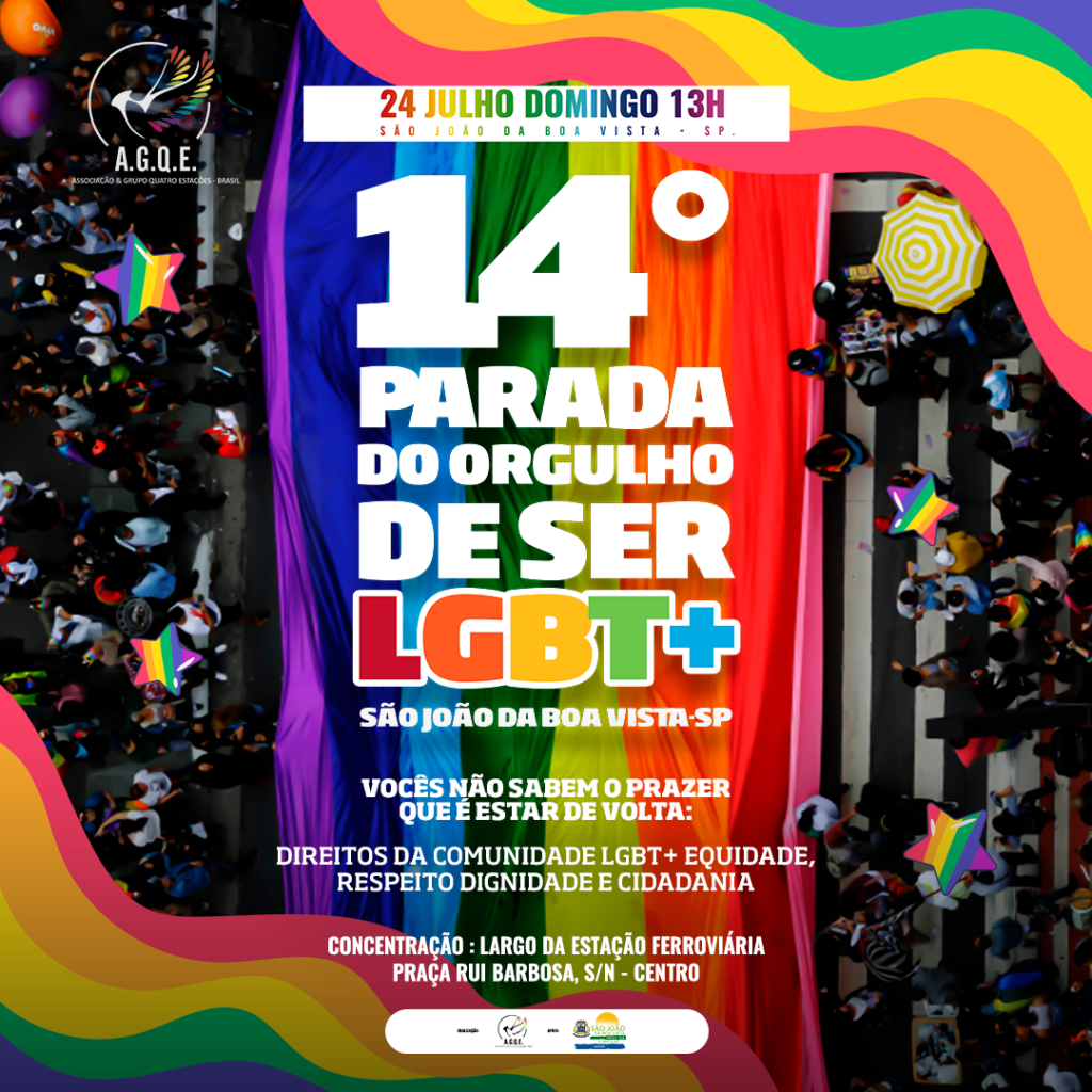 Parada Do Orgulho de Ser LGBT+ de São João da Boa Vista 2022: Manifestação  volta às ruas depois de dois anos - Fala São João