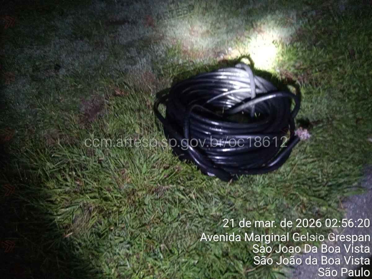 Imagem de Homem morre eletrocutado ao tentar furtar fiação em rodovia de São João da Boa Vista