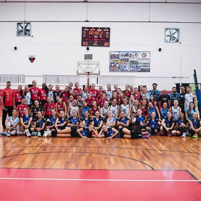 Imagem de Vôlei São João Sub-17 disputa quadrangular preparatório com equipes fortes do estado na Esportiva Sanjoanense