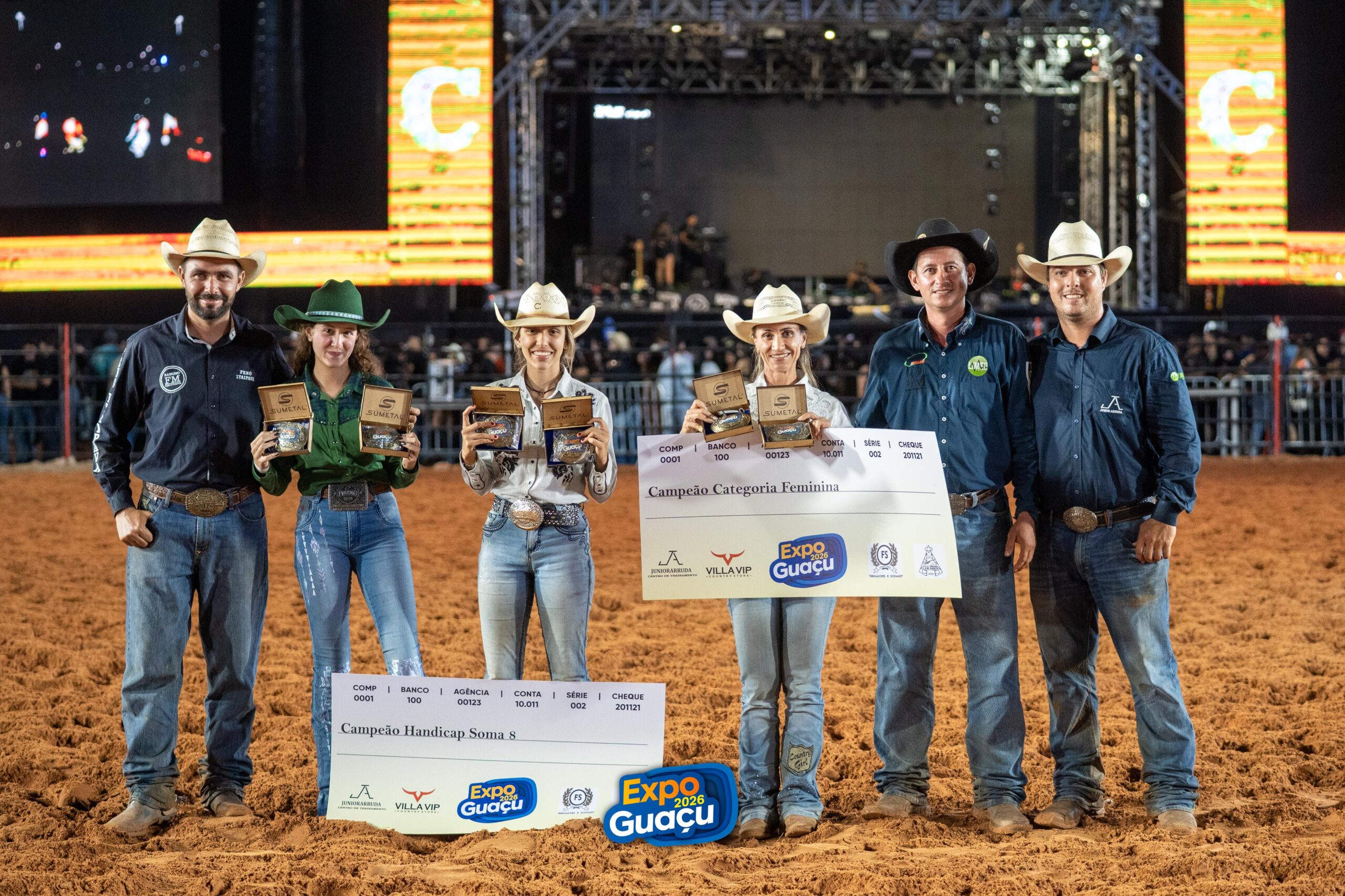 Imagem de Sanjoanenses conquistam títulos e sobem ao pódio na Expo Guaçu 2026 no Team Penning