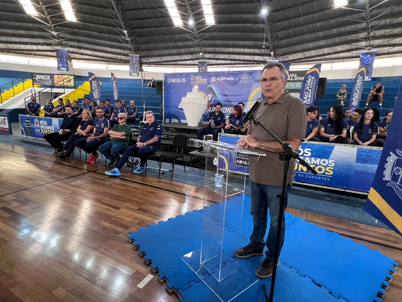 Cerimônia de abertura da 43ª Maratona de Integração no CIC em São João da Boa Vista