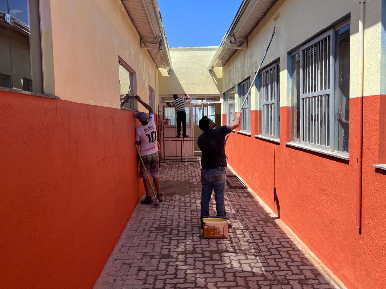 Imagem enviada pela Prefeitura sobre as reformas das escolas municipais de São João da Boa Vista