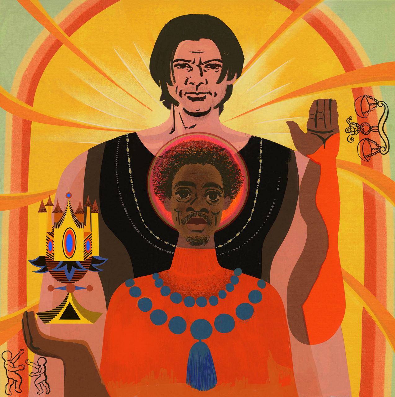 Imagem de divulgação de Sangue Bom, parceria de Paulo Ricardo e Seu Jorge