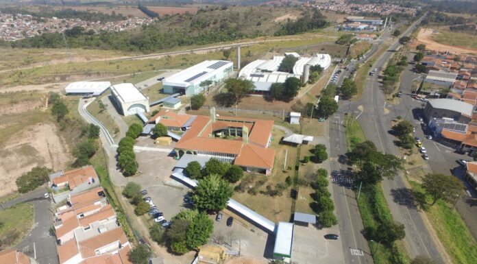 Vista aérea do campus do IFSP em São João da Boa Vista